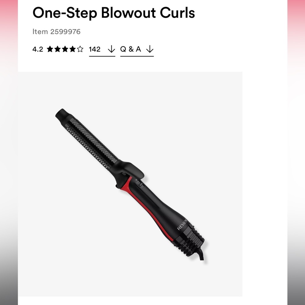 Revlon one step curler and blow out tool